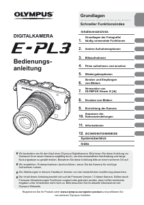 Bedienungsanleitung Olympus E-PL3 Digitalkamera