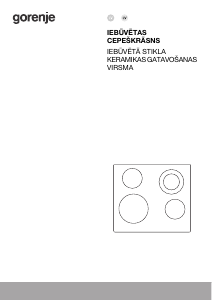 Rokasgrāmata Gorenje ECT641BSC Plīts virsma