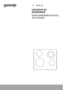 Priručnik Gorenje ECT643BX Ploča za kuhanje