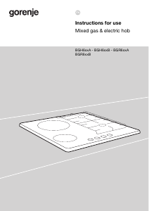 Handleiding Gorenje GCE691BSC Kookplaat