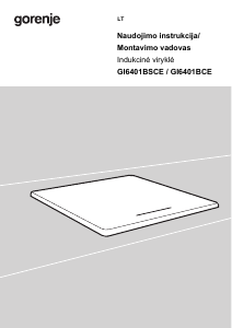 Vadovas Gorenje GI6401BSCE Kaitlentė