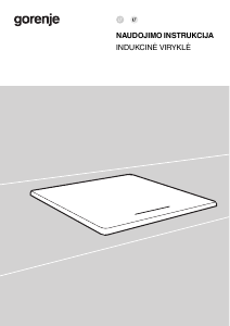Vadovas Gorenje GI6401BSCOT Kaitlentė