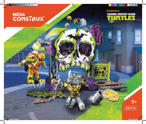 Manuale Mega Construx set DXY74 Turtles Mikey coney island trap