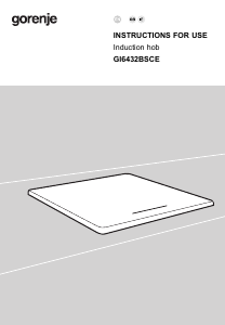 Handleiding Gorenje GI6432BSCE Kookplaat