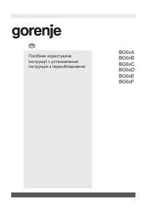Посібник Gorenje GT641B Конфорка