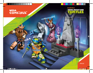 Manual Mega Construx set FFC57 Turtles Shredders throne battle