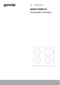 Mode d’emploi Gorenje IS645BSC Table de cuisson