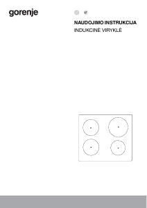 Vadovas Gorenje IS646BG Kaitlentė
