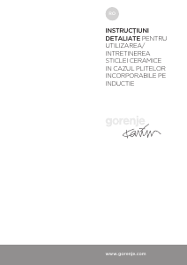 Manual Gorenje IT321KR Plită