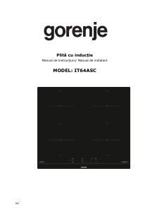 Manual Gorenje IT64ASC Plită