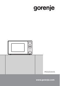 Руководство Gorenje MO23A4X Микроволновая печь