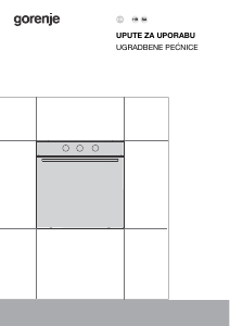 Priručnik Gorenje BO6717E03X Pećnica