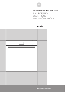 Priročnik Gorenje BOP799S51X Pečica