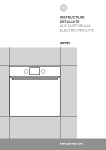Manual Gorenje BPS737E301BG Cuptor