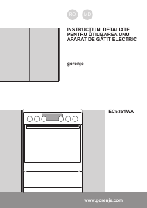 Manual Gorenje EC5351WA Aragaz