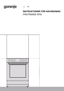 Bruksanvisning Gorenje GG6A10WJ Spis
