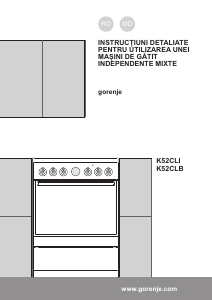 Manual Gorenje K52CLI Aragaz
