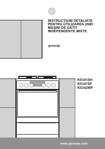 Manual Gorenje K5341SF Aragaz