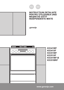 Manual Gorenje K5351WF Aragaz