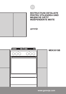 Manual Gorenje MEK301SB Aragaz