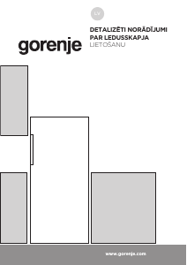Rokasgrāmata Gorenje R492PW Ledusskapis