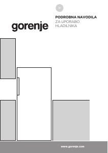 Priročnik Gorenje R492PW Hladilnik