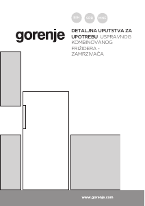Priručnik Gorenje RB391PW4 Hladnjak