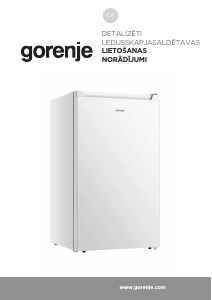 Rokasgrāmata Gorenje RB39EPW4 Ledusskapis