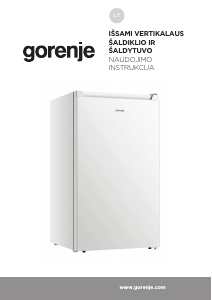 Vadovas Gorenje RB39EPW4 Šaldytuvas
