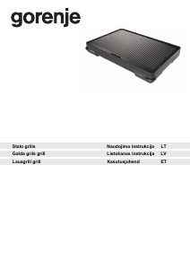Vadovas Gorenje TG2000LCB Stalo kepsninė