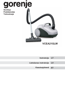 Kasutusjuhend Gorenje VCEA21GLW Tolmuimeja