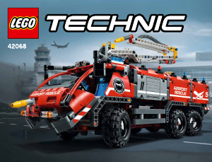 Handleiding Lego set 42068 Technic Vliegveld-reddingsvoertuig