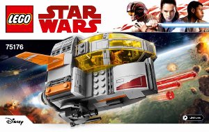 Käyttöohje Lego set 75176 Star Wars Resistance transport pod