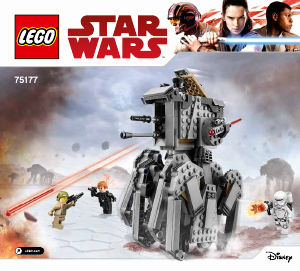 Handleiding Lego set 75177 Star Wars First Order heavy scout walker