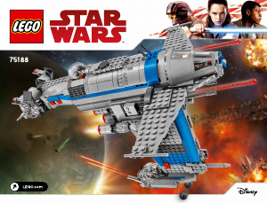 Manual de uso Lego set 75188 Star Wars Bombardero de la Resistencia