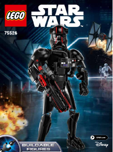 Käyttöohje Lego set 75526 Star Wars TIE-hävittäjän eliittipilotti