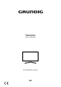 Manual Grundig 65 CQA 8490 London LED Television