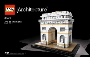 Brugsanvisning Lego set 21036 Architecture Triumfbuen