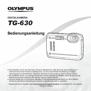 Bedienungsanleitung Olympus TG-630 Digitalkamera