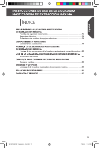 Manual de uso KitchenAid 5KVJ0111ECA Licuadora