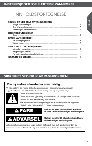 Bruksanvisning KitchenAid 5KEK1222EAC Vannkoker