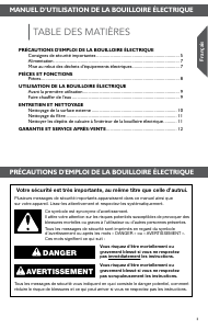Mode d’emploi KitchenAid 5KEK1222EAC Bouilloire