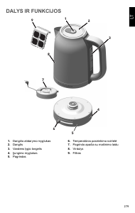 Vadovas KitchenAid 5KEK1701EBM Virdulys