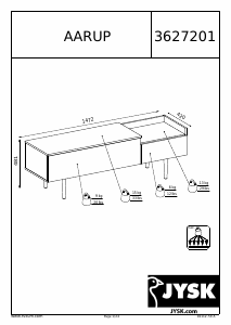 Manual JYSK Aarup TV Bench