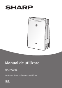 Manual Sharp UA-HG30E-B Purificator de aer