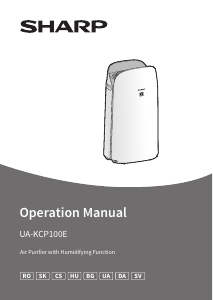 Használati útmutató Sharp UA-KCP100E-W Légtisztító
