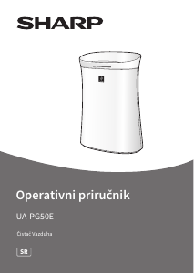 Priručnik Sharp UA-PG50E-W Pročišćivač zraka