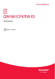 Manual Sharp QW-NA1CF47EW-ES Máquina de lavar louça