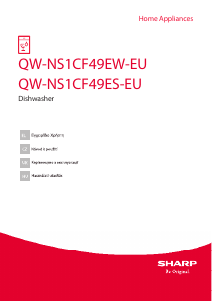 Посібник Sharp QW-NS1CF49ES-EU Посудомийна машина