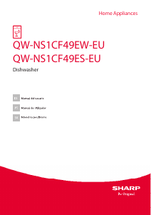 Manual Sharp QW-NS1CF49EW-EU Máquina de lavar louça